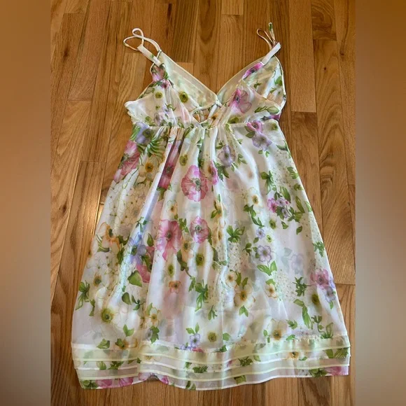 Oscar de la Renta pink label, sheer dress - Picture 3 of 6